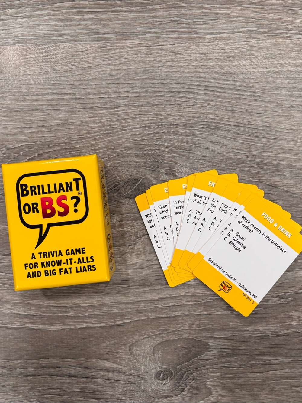 Trivia Game Travel Brilliant or BS? For Know-It-Alls And Big Fat Liars Age 14+